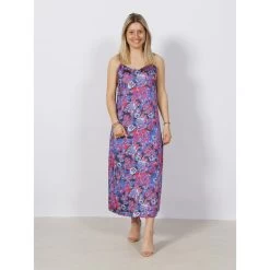 Robe Midi Ă Fleurs Satin Mayra Multicolore Femme - Only