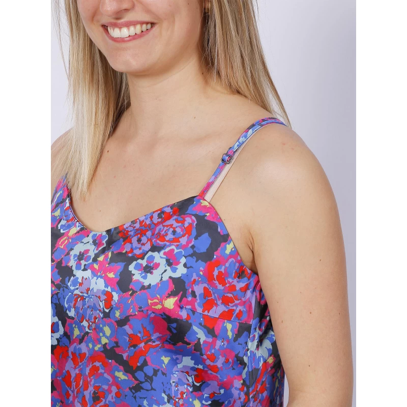 Robe Midi à Fleurs Satin Mayra Multicolore Femme - Only 6 Robe Midi à Fleurs Satin Mayra Multicolore Femme - Only – Image 4