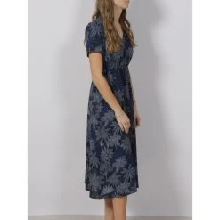 Robe Midi Fendu Missa Bleu Marine Femme - Teddy Smith 8 Robe Midi Fendu Missa Bleu Marine Femme - Teddy Smith -Robe Belle Soldes robe midi fendu missa bleu marine femme teddy smith 2