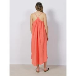 Robe Belle Soldes -Robe Belle Soldes robe midi natali orange femme vero moda 1