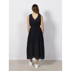 Robe Midi Soul Bleu Marine Femme - Armani Exchange -Robe Belle Soldes robe midi soul bleu marine femme armani exchange 1