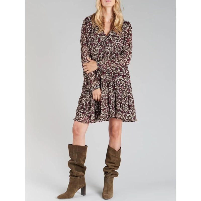 Robe Mihabel Multicolore Femme - Le Temps Des Cerises 3 Robe Mihabel Multicolore Femme - Le Temps Des Cerises