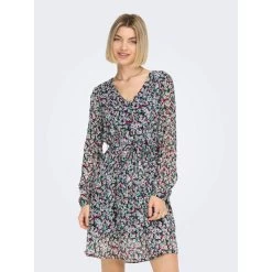 Robe Danielle Lurex Motif Floral Femme Multicolore - Only