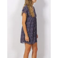 Robe Paola Stone Love Bleu Marine Femme - Le Temps Des Cerises -Robe Belle Soldes robe paola stone love bleu marine femme le temps des cerises 2