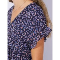 Robe Paola Stone Love Bleu Marine Femme - Le Temps Des Cerises -Robe Belle Soldes robe paola stone love bleu marine femme le temps des cerises 3