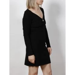 Robe Pull Menza Noir Femme - Morgan -Robe Belle Soldes robe pull menza noir femme morgan 2