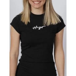 Robe T-shirt Darinese Noir Femme - Hugo -Robe Belle Soldes robe t shirt darinese noir femme hugo 3