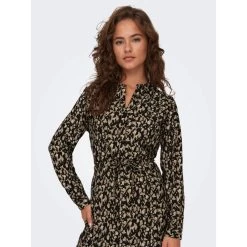 Robe Tunique Cory Motif Animalier Marron/noir Femme - Only -Robe Belle Soldes robe tunique cory motif animalier marronnoir femme only 3