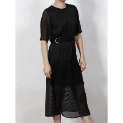 Robe Vestito Noir Femme - Armani Exchange -Robe Belle Soldes robe vestito noir femme armani exchange 2